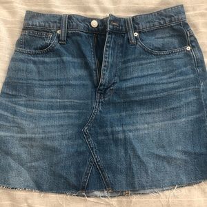 Madewell denim skirt